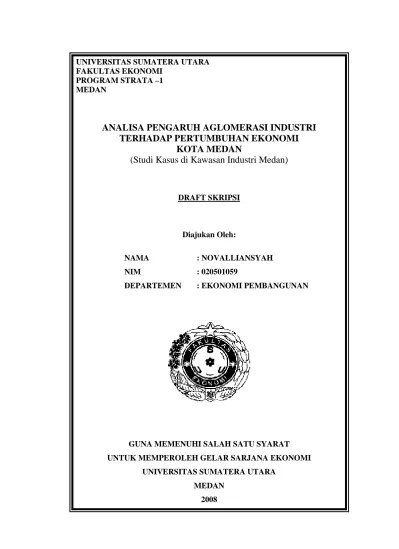 HUBUNGAN AGLOMERASI INDUSTRI TENAGA KERJ