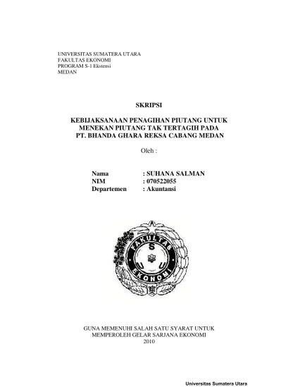 Tinajuan Atas prosedur Penagihan Piutang Usaha Pada PT. Bhanda Ghaira Reksa  (Persero) Cabang Bandung