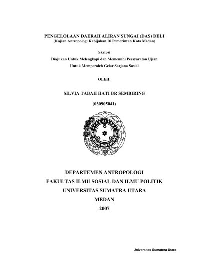 TINJAUAN PUSTAKA Daerah Aliran Sungai (DAS) Pengertian DAS