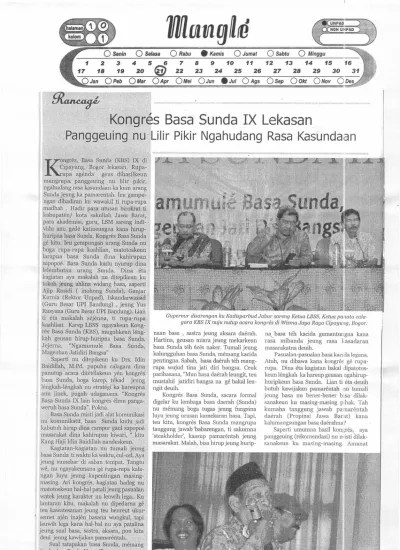Kongres Basa Sunda IX Lekasan.