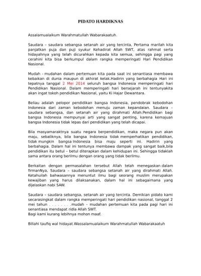 Pidato bahasa inggris hardiknas.doc