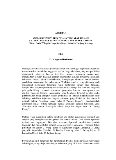 Top PDF EKSISTENSI EKSEPSI DALAM PERKARA PIDANA DI PENGADILAN NEGERI KELAS  1 A TANJUNG KARANG - 123dok.com