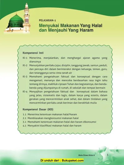 Bab 1 Menyukai Makanan yang Halal dan Menjauhi Haram