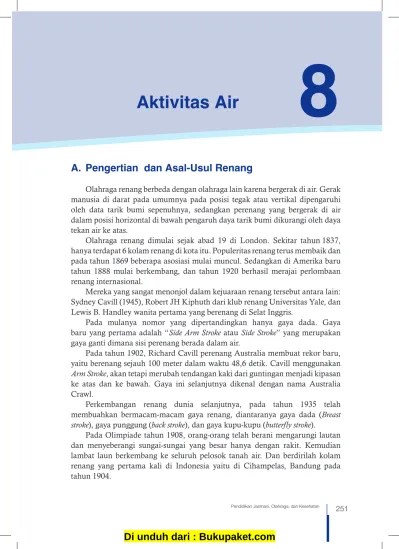 Pelajaran 8 Aktivitas Air