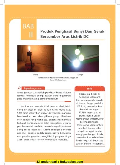 Bab 2 Produk Penghasil Bunyi dan Gerak Bersumber Arus Listrik DC