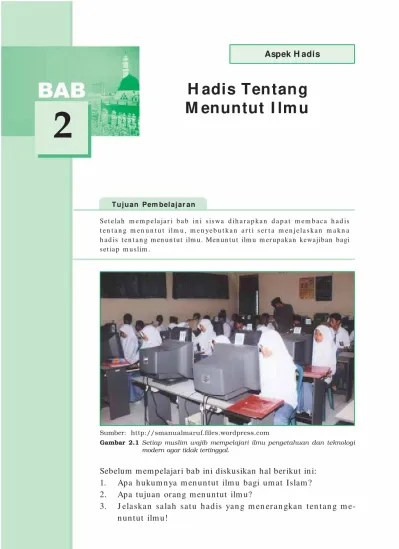 Top PDF Bab 2 hadis Tentang menuntut Ilmu - 123dok.com