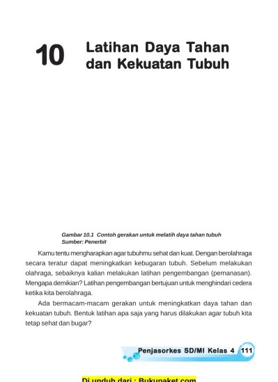 Bab 10 Latihan Daya Tahan dan Kekuatan Tubuh