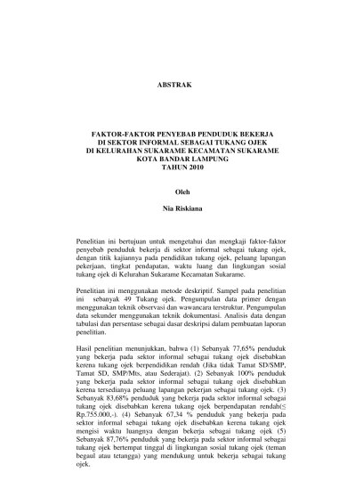 Top PDF tukang ojek - 123dok.com