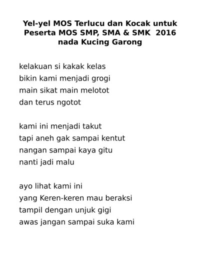 Kumpulan Contoh Yel Yel Pramuka