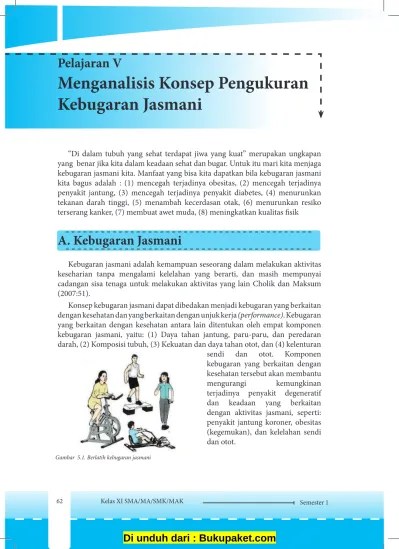 Pelajaran 5 Menganalisis Konsep Pengukuran Kebugaran Jasmani