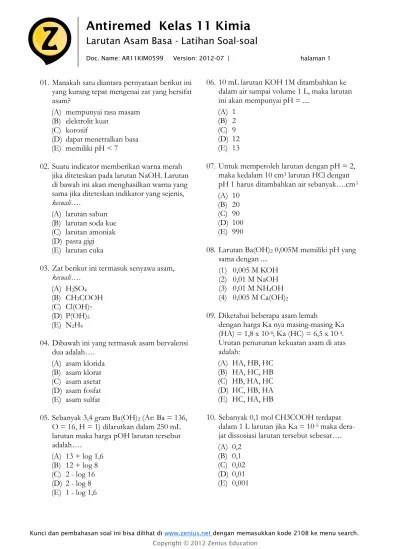 Top PDF Asam Basa - Latihan Soal Buffer - 123dok.com