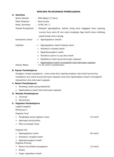 File Penunjang Akreditasi Terbaru Versi Lawas RPP SM 1 & SM 2