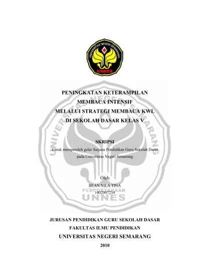 PENINGKATAN KETERAMPILAN MEMBACA INTENSIF MELALUI POINT BAGI SISWA KELAS VI  SD NEGERI MOJO KECAMATAN SRAGEN TAHUN PELAJARAN 2009 2010