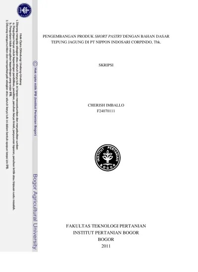 Top PDF Metode Penyimpanan Bahan Baku dan Produk Pastry (Studi Deskriptif  tentang Metode Penyimpanan Bahan Baku dan Produk Pastry di Best Wetern  Papilio Hotel Surabaya) - 123dok.com