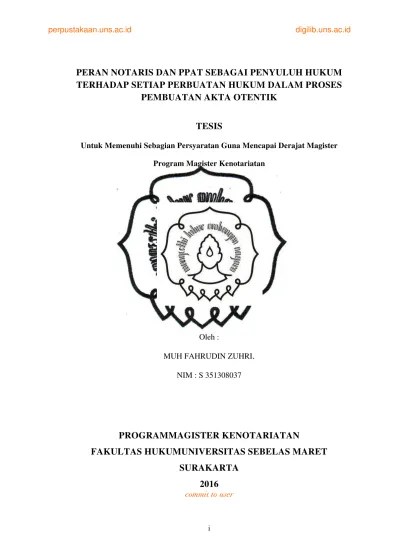 Peran Notaris dan PPAT Sebagai Penyuluh Hukum Terhadap Setiap Perbuatan  Hukum dalam Proses Pembuatan Akta Otentik BAB 0