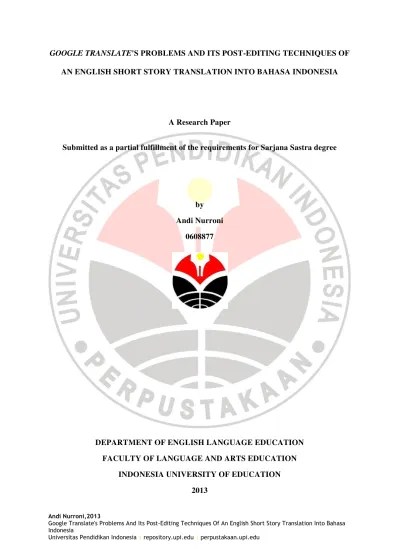 30. Menerjemahkan Buku yang Dipublikasikan tidak secara Nasional