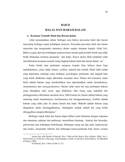 Konsep Halal Dan Haram Dalam Al-Qur’an Kajian Hukum Islam Tentang Konsumsi  Dengan Pendekatan Tafsir) - Repository UIN Sumatera Utara