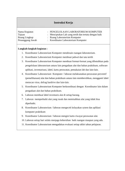 Lab Komputer\01 Instruksi kerja pengelolaan laboratorium