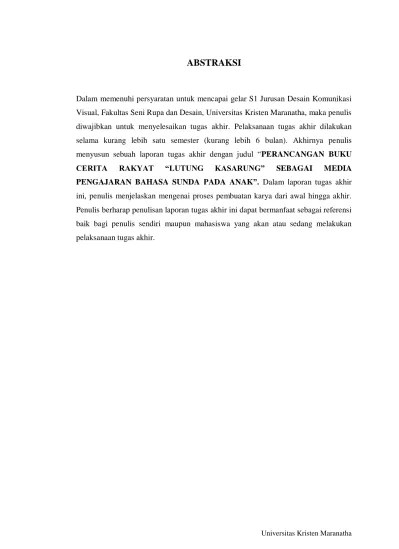 Perancangan Starter Kit Bahasa Sunda Sebagai Media Pengajaran pada Anak.