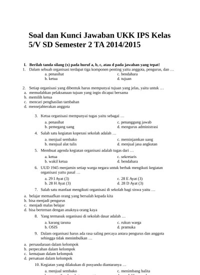 Top PDF 2 Soal UAS IPS Kelas 9 Semester 2 (Genap) uas 2 ipss 9 - 123dok.com