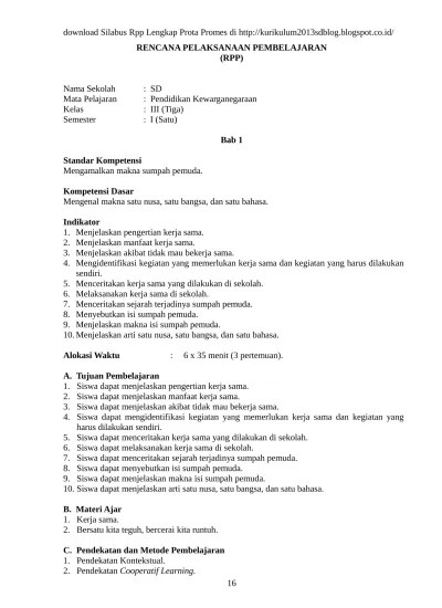 Top PDF RPP PKn KELAS 3 MAKNA SATU NUSA SATU BAN - 123dok.com