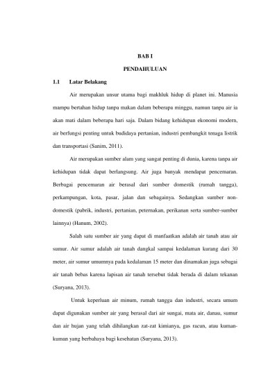 Penentuan Jumlah Karbon Aktif Pada Proses Penurunan Kandungan Klorin Di Air  Olahan Di Pt. Coca Cola Bottling Indonesia