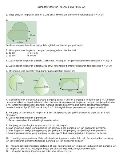 MATEMATIKA KELAS 8 BAB LINGKARAN