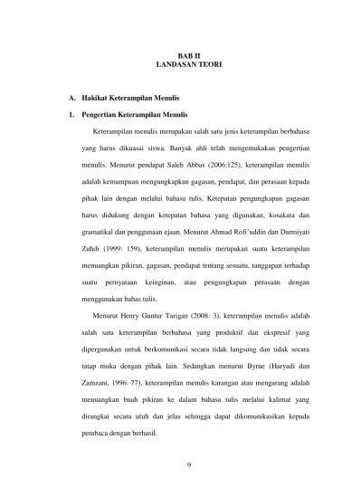 Landasan Teori Contoh Makalah Bimbingan - Makalah