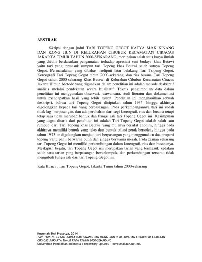 Top PDF Tari Topeng Gegot - 123dok.com