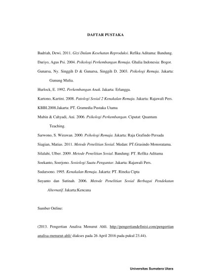 Analisis Kenakalan Remaja di Kampung Kubur Kecamatan Medan Petisah