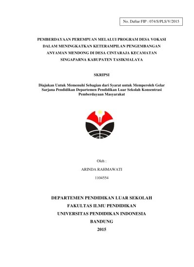 Top PDF anyaman mendong - 123dok.com