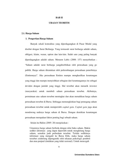 Pengaruh EPS, Arus Kas dan Penjualan Terhadap Harga Saham Pada Perusahaan  Otomotif yang Terdaftar di Bursa Efek Indonesia