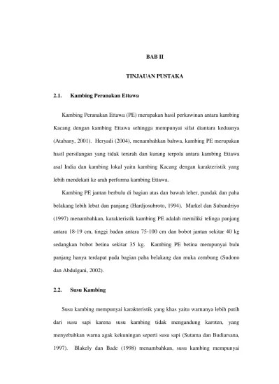 Peran Massage dan Pakan terhadap Produksi dan Lemak Susu Kambing Peranakan  Ettawa - Diponegoro University | Institutional Repository (UNDIP-IR)