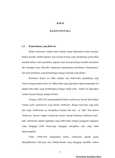 Top PDF Eufemisme Pada Tindak Tutur Bahasa Batak Toba dengan Bahasa Pakpak  Chapter III V - 123dok.com