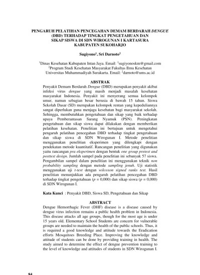 Top PDF Pengaruh Penyuluhan Kesehatan Terhadap Pengetahuan Dan Sikap Siswa  Sekolah Dasar Dalam Pencegahan Demam Berdarah Dengue Di Kecamatan Medan  Denai - 123dok.com
