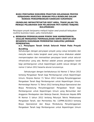 BUKU PENYIAPAN DOKUMEN PROYEK KERJASAMA