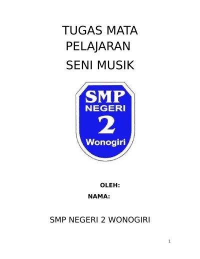 TUGAS MATA PELAJARAN SENI MUSIK Bottom o