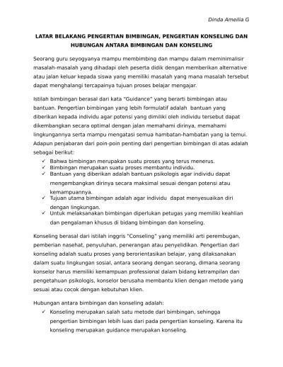 Materi Bimbingan dan KOnseling BK