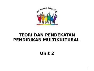Top PDF TEORI DAN PENDEKATAN PENDIDIKAN MULTIKULTURAL - 123dok.com