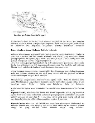 Peta penyebaran agama hindu buddha