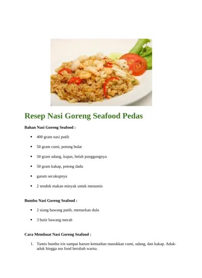 Cara membuat nasi goreng gila