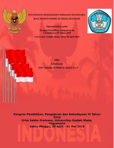 PENTINGNYA PEMAHAMAN WAWASAN NUSANTARA B