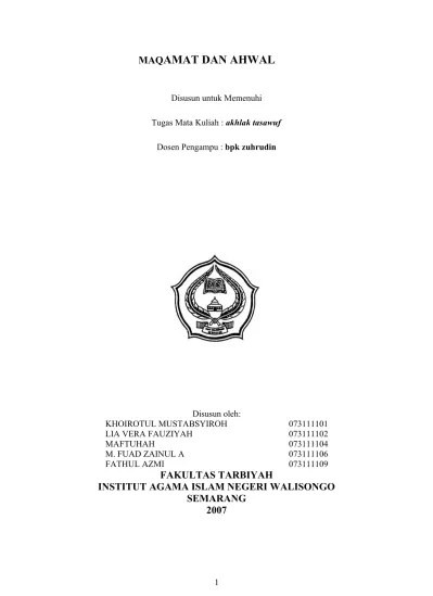 MAQAMAT DAN AHWAL.doc