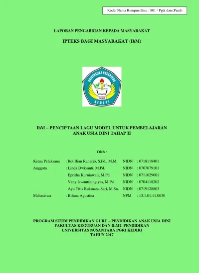 IbM PENCIPTAAN LAGU MODEL UNTUK PEMBELAJ