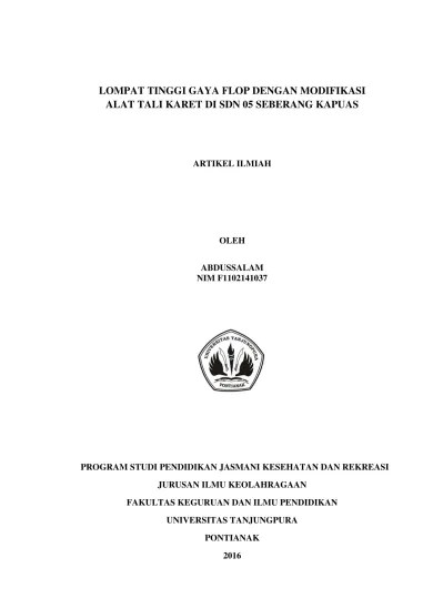 Lompat Tinggi Lengkap Gaya Pengertian Te