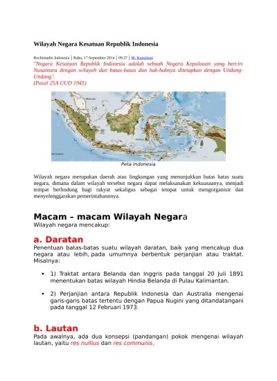 MAKALAH TENTANG BATAS WILAYAH NEGARA KES