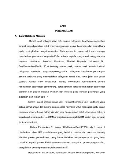 ANALISIS PENGISIAN FORMULIR RESUME MEDIS DIABETES MELLITUS PASIEN RAWAT  INAP | Wulandari | Jurnal Manajemen Informasi Kesehatan Indonesia 27 73 1 PB