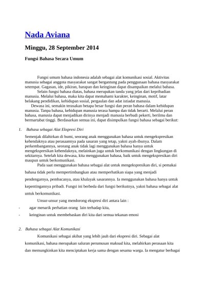 MAKALAH HAKIKAT BAHASA DAN FUNGSI BAHASA