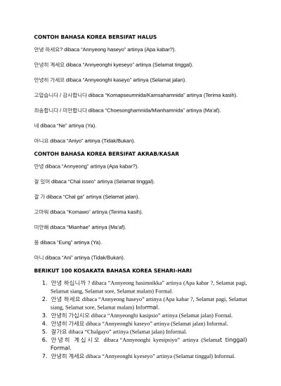 Belajar Bahasa Korea penelitian dilakukan