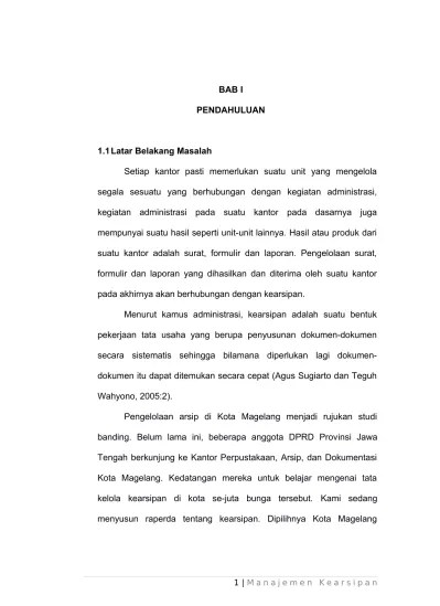 Makalah Teori Sistem Manajemen Kearsipan